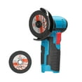 thumbnail image 1 of Tignapoo 12V Cordless Compact Angle Grinder for Tile, Wood, and Stone - Portable Multi-Purpose Polishing, Grinding, and Cutting Tool with 2 Blades (Battery Not Included), 1 of 6