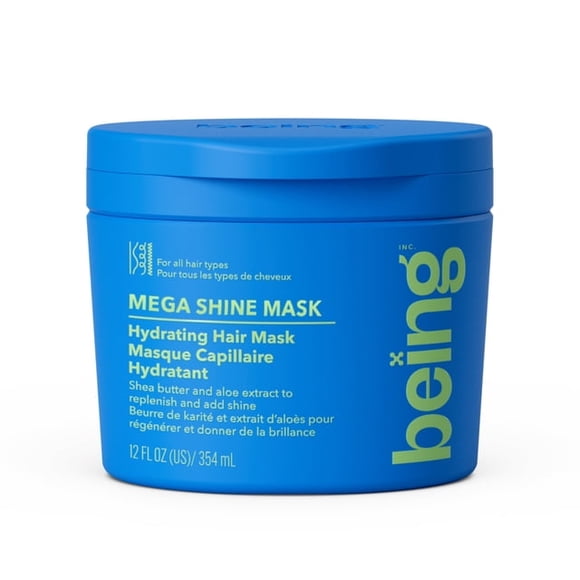being MEGA SHINE Hydrating Hair Mask with Shea Butter and Aloe extract 354mL