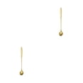 thumbnail image 3 of Advancent Cuchara agitadora de acero inoxidable con asa, cucharas para palitos de vino, herramienta para Club de Bar, accesorio agitador, cocina, Oro rosa largo 2piezas, 3 of 6