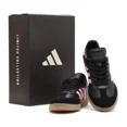 thumbnail image 1 of Messi Adi-das Samba Sneakers Gum Sole Inter Miami CF Black Trainers Men Shoes, 1 of 6