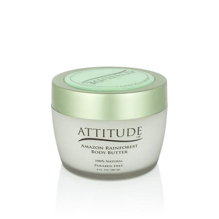 Dead Sea Body Butter - Attitude Amazon Rainforest Body Butter | Rich In Dead Sea Minerals & Vitamins | For All Skin Types | Moisturizing and He