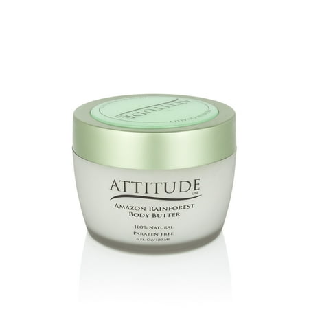 Attitude Amazon Rainforest Body Butter , Rich In Dead Sea Minerals & Vitamins , For All Skin Types , Moisturizing and