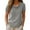 Gray, variant on Summer Tops for Women Lightweight Summer Tops for Women Gauze Short Sleeve Cowl Neck Shirts Comfortable Basic Dressy Casual Blouses