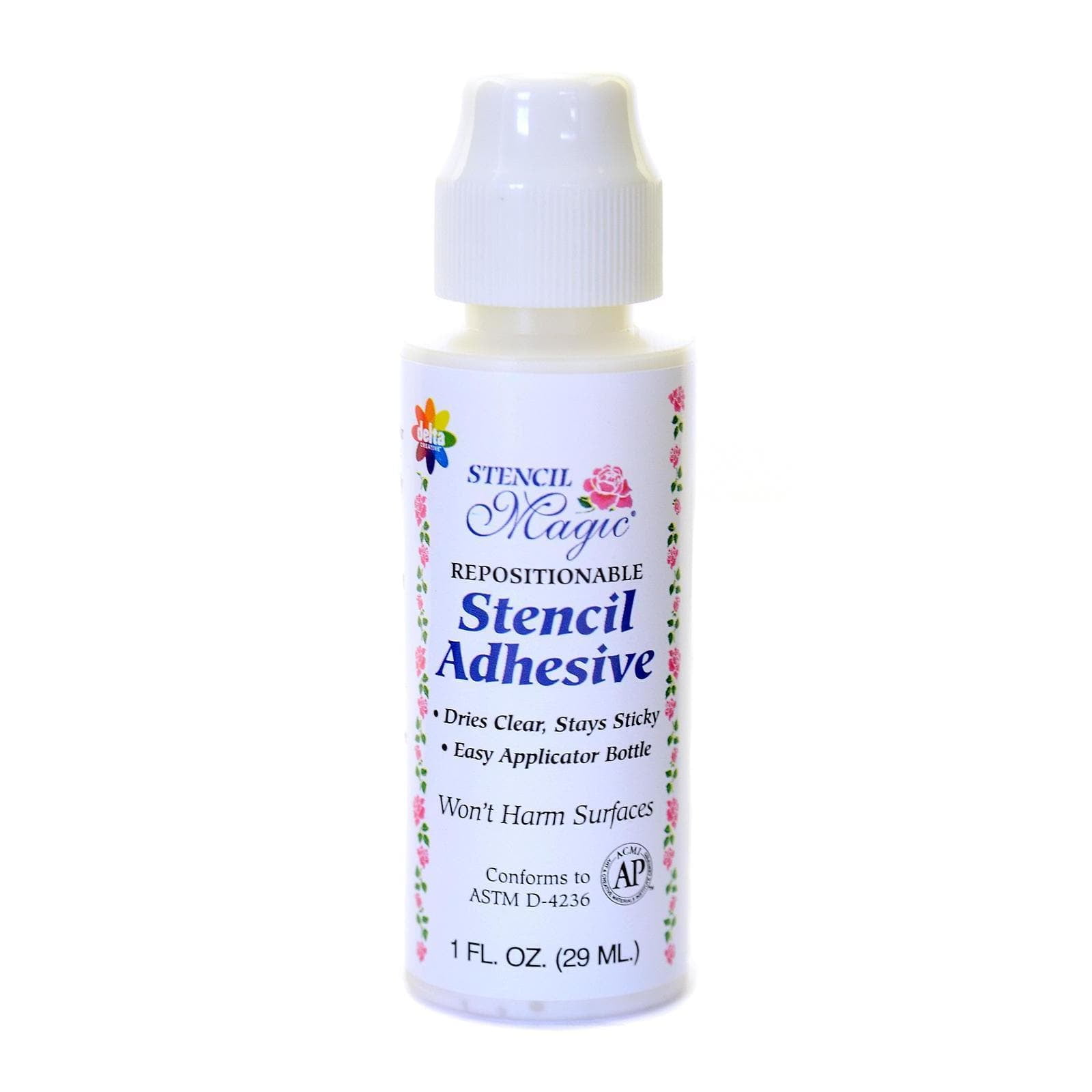 Repositionable Stencil Adhesive 1 oz. bottle (pack of 10)