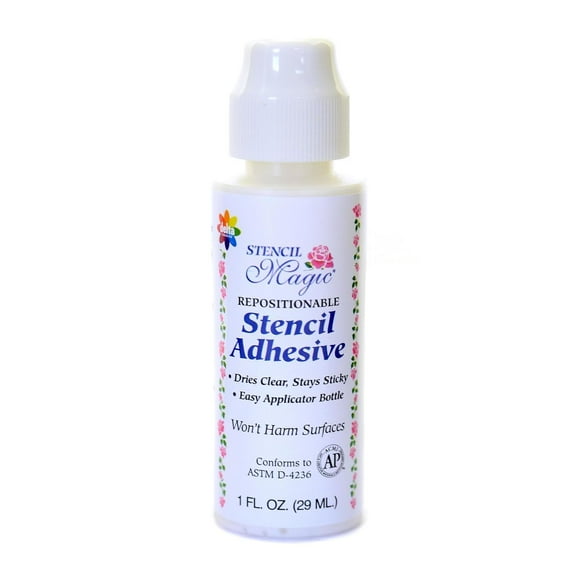 Repositionable Stencil Adhesive 1 oz. bottle (pack of 10)