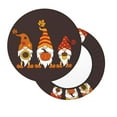 thumbnail image 2 of Kll Fall Gnomes Round Bar Chair Cushion Cover 12 Inch,Bar Stool Protector With Elastic, Soft Washable, 2 of 7