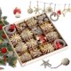 thumbnail image 3 of Juego de Adornos de Paja para Árbol de Navidad JINMJMXG 56 Piezas, 3 of 5