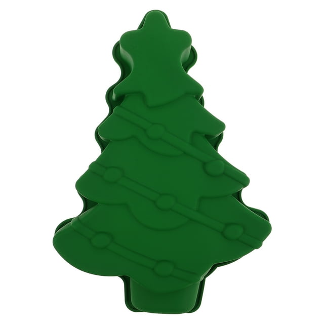 Molde de silicona para hornear: Moldes 3D para pasteles con forma de árbol, antiadherentes y aptos para alimentos - Molde reutilizable para decoración de fiestas