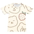 thumbnail image 5 of Cethrio Girls Outfit Sets, Summer Print Cute Shirts and Shorts Sets Beige Size 10-11 T, 5 of 6