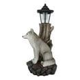 thumbnail image 5 of Woodlands Lone Gray Wolf Greetings Figurine Solar LED Light Lantern Welcome Lamp, 5 of 11