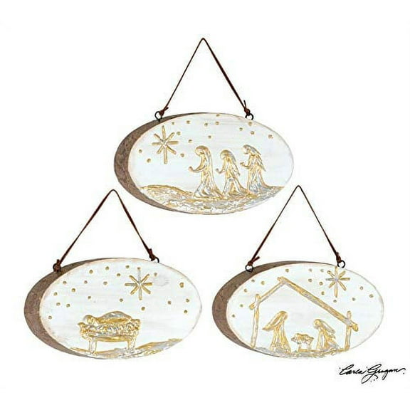 burton BURTON Christmas Story Wood Slice Ornaments