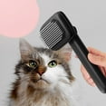 thumbnail image 2 of YiJuHui 1pcs Pet Brush for Dogs and Cats - Self Cleaning Dog Brush with Ionic Technology for Shiny Coat, Tangle Free Grooming, Gentle on Skin, Portable Pet Hair Remover Tool, 2 of 9