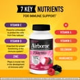 thumbnail image 6 of Airborne 1000mg Vitamin C Immune Support Chewable Tablets, Multivitamin Supplement, Very Berry Flavor, 64 ct, 6 of 11