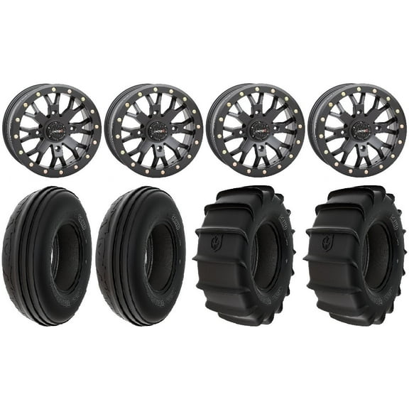 System 3 SB-4 15" Wheels Bk 30" Sand Tires Polaris RZR XP 1000 / PRO XP / Ranger XP 900/1000