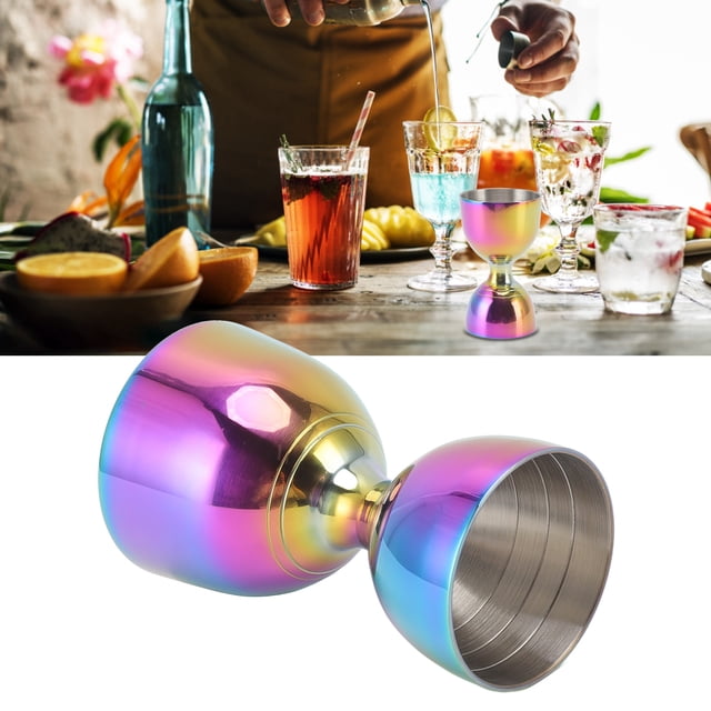Jigger de Cocctel de Acero inoxidable, Medida de Tiro Duradera, Aperta Amplia para Camareros