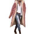 thumbnail image 1 of Veste Réversible, Manteau Long d'Hiver pour Femmes, Matelassé, Poches Zippées, Chaud, Élégant, Polyvalent, 1 of 9
