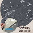 thumbnail image 3 of TAOCOCO Waterproof Loveseat Cover Non Slip Chair Seat Covers for 2 Seater Couch Machine Washable Sofa Slipcovers with Side Pockets Leakproof Furniture Protector for Dogs Kids Pets, Dark Gray, 3 of 9