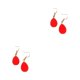 thumbnail image 1 of Guardurnaity 1 par de pendientes colgantes, accesorios de joyería chapados simples, exquisitas decoraciones para mujer, pendientes de aleación para niñas, Rojo 2piezas Guardurnaity CBP480418, 1 of 5