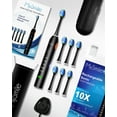 thumbnail image 3 of MySmile Rechargeable Sonic Electric Toothbrush for Adults, Enamel Safe Toothbrush, 6 Replace Heads 5 Deep Cleaning Modes, Black, 3 of 8
