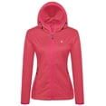 thumbnail image 4 of Little Donkey Andy Women's Lightweight Hooded Softshell Jacket for Running Travel Hiking, Windproof, Water Repellent Watermelon Size M, 4 of 7