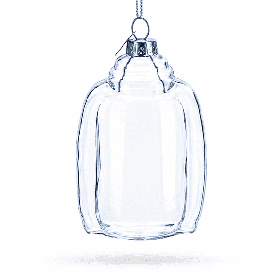 Hoodie Clear Glass Christmas Ornament
