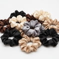 thumbnail image 3 of 24 Pieces Satin Silk Scrunchies - Elastic Hair Bands, Hair Ties, Ponytail Holders, and Hair Decor in Lovely Colors for Women and Girls, 3 of 5