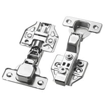 VVENACE 10Pcs Full Inset Soft Close Cabinet Hinges 105 Degree Frameless European Kitchen Cabinet Door Hinges 3D Adjustment Clip-on