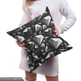 thumbnail image 4 of Ambesonne Monochrome Fabric by the Yard Upholstery, Low Poly Diamond Shapes, 5 Yards, Grey White, 4 of 4