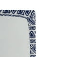 thumbnail image 3 of Ambesonne Aztec Boho Fitted Sheet, Ethno Geometric Chevron, Twin Size, White and Dark Lavender, 3 of 5