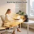 thumbnail image 5 of 2 in 1 Heater and Fan Combo, Portable Heating and Cooling Fan, Personal Heat Fan with 45° Adjustable, 2 Wind Speeds & Overheat Protection, 1500W Small Heater Fan Combo for Indoor Use Home Office, 5 of 5