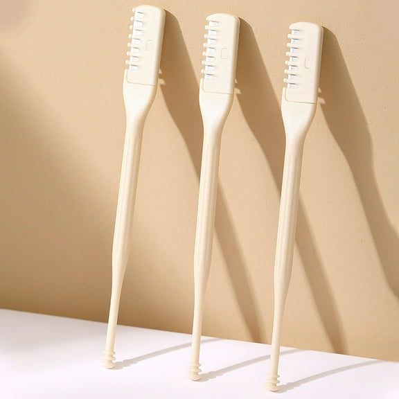 dianhelloya 1Pc/3Pcs Nose Hair Trimmer Compact Size Painless Double-Sided No Battery Required User-friendly Professional Rotary Manual Nose Hair Cutter for Women (3pcs)