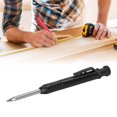 thumbnail image 4 of Woodworking Pencil Kit, 1.7in Metal Nib Built In Sharpener Mechanical Carpenter Pencil Kit With Storage Bag For DIY Workers Black,Red, 4 of 8