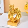 thumbnail image 6 of Horse Head Statue Ornament Horse Sculptures Horses Figurines Decorative Objects for Home Offices Bookshelf Table, 6 of 9