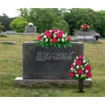 thumbnail image 4 of Sympathy Silks Artificial Cemetery Flowers - Beauty Mum and Pink Rose Bouquet & Saddle, 4 of 6