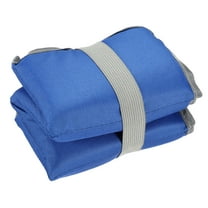 Uxcell 15.4 inch x 11.6 inch Camping Foam Pad Foldable Oxford Cloth Mat Blue