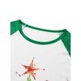 thumbnail image 5 of Family Matching Christmas Pajamas, Christmas Tree Print Long-Sleeved Round Neck Tops + Elastic Waist Trousers/Romper Sleepwear, 5 of 10