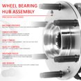 thumbnail image 6 of DNA Motoring OE-WHA-013 For 2000 to 2004 Ford F-150 Heritage 4WD w/5-Lug Studs Bolt in Front Wheel Bearing Hub Assembly 01 02 03, 6 of 6