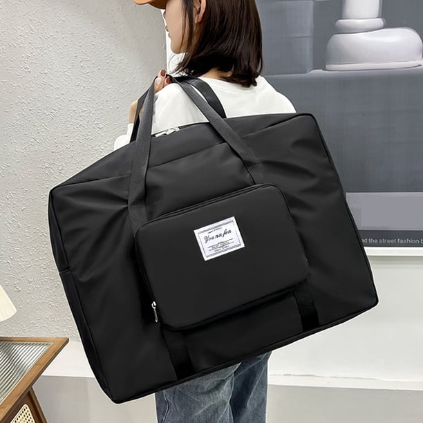 pstuiky Bolsa de viaje grande bolsa expandible para gimnasio equipaje de mano para mujer con funda para carrito y bolsillo impermeable bolsas de lona de viaje.