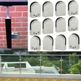 thumbnail image 1 of Abrazadera De Vidrio De 1 Pieza Clip De Vidrio De Acero Inoxidable Soporte De Vidrio De Acero Inoxidable Soporte De Abrazadera Ajustable Cepillado Con Juntas Para Balaustrada De Ventana Puerta S/M/L Guardurnaity HA025794-02, 1 of 5