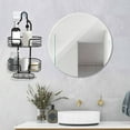 thumbnail image 5 of 3-Tier Over The Shower Head Organizer with Soap Rack & Hooks | Stainless Steel Hanging Shower Caddy | Bathroom Storage Shelf for Towels & Toiletries | Silver, 5 of 6