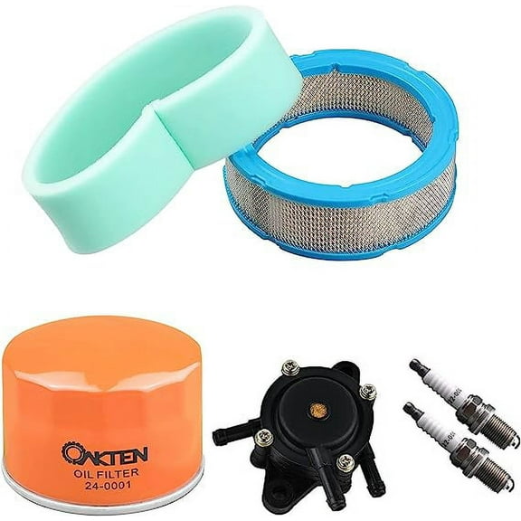 OakTen Air Filter Oil Filter Spark Plug Fuel Pump Pack with B-S 392642 394018 492056 492932 594264 691043 492056 492932
