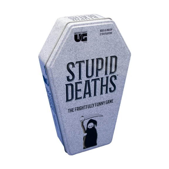 Stupid Deaths Card Game Tin, by University Games