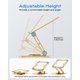 thumbnail image 3 of Soporte para laptop LOXP ajustable, giratorio 360° y plegable para 10-16", 3 of 6