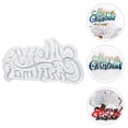thumbnail image 3 of Molde de silicona para letras de Feliz Navidad, molde para adorno navideño colgante, 3 of 7