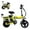 Yellow, variant on Electric-Bike-for-Adults, Folding-E-Bike-with-Basket, 14" Wheels, 20 mph, 500W Brushless Motor, 48V 15AH Removable Battery, 9 Shock Absorbers, 30-Mile Range, LCD Display