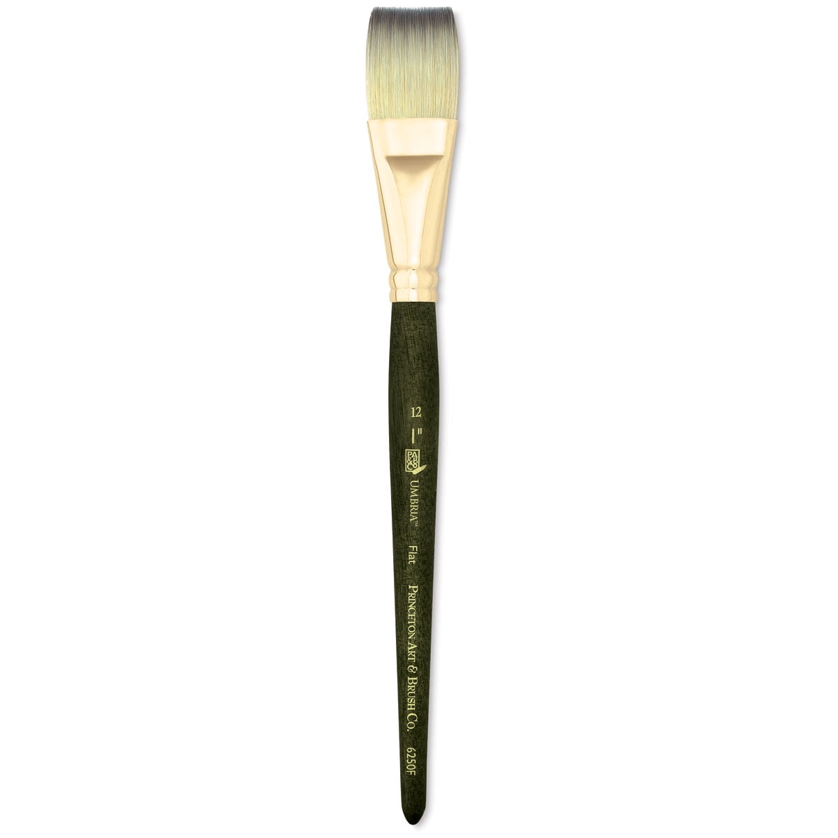 Princeton Brush Umbria Synthetic Blend Acrylic & Gouache Brush, Flat, 12