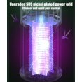 thumbnail image 6 of Bug Zapper, Bug Zapper Outdoor/ Indoor, Home Silent USB Electric LED Lamp, Fly Zapper, Electric Rechargeable Cordless Waterproof Mosquito Trap, Mosquito Killer Lamp for Home, Patio, White, 6 of 7
