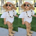 thumbnail image 4 of Douhoow 0-24M Baby Girl Off Shoulder Hollow Out Ruffle Romper Summer Infant Sweet Princess Jumpsuit, 4 of 9