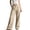 *Beige, variant on ClodeEU Women Mid Rise Wide Leg Pants,Casual Loose Trousers with Pockets Brown,Women's Plus XL