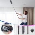 thumbnail image 1 of Telescopic Dusting Kit with 8 Attachments - Microfiber Duster for Ceiling Fans, Blinds, and Electronics - Extendable to 100 Inches, 1 of 8